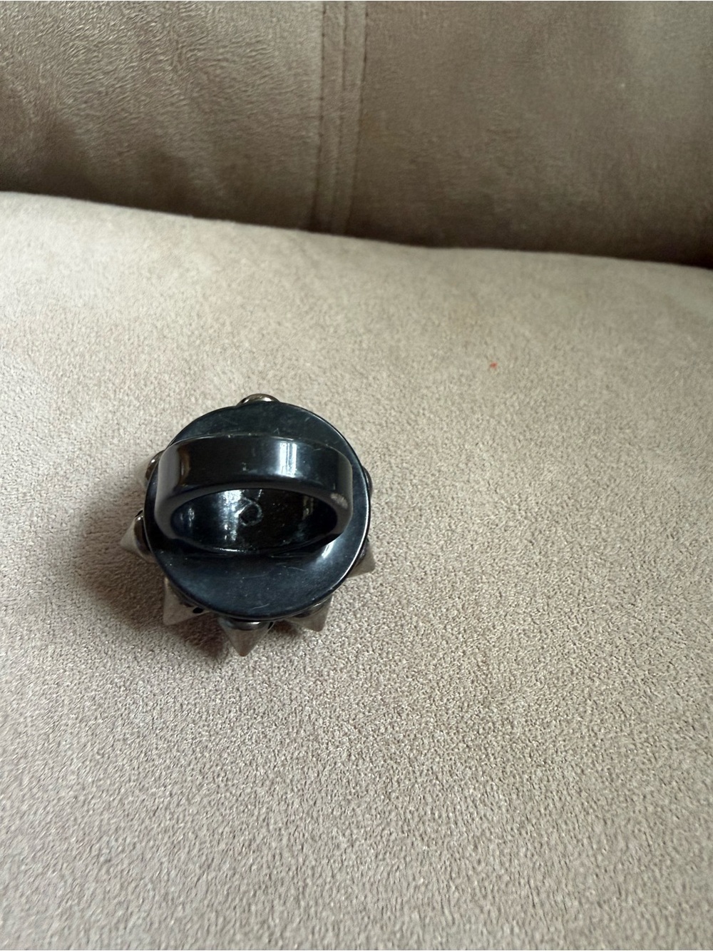Vintage Y2K Spike Ring - Gunmetal Silver - Picture 3 of 3